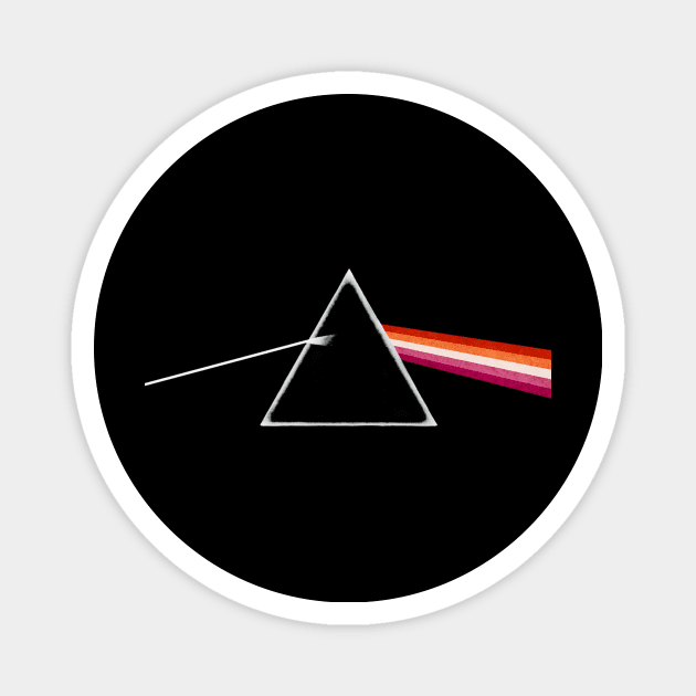 Pink Floyd Lesbian Pride T-Shirt Magnet by GlitterStyx